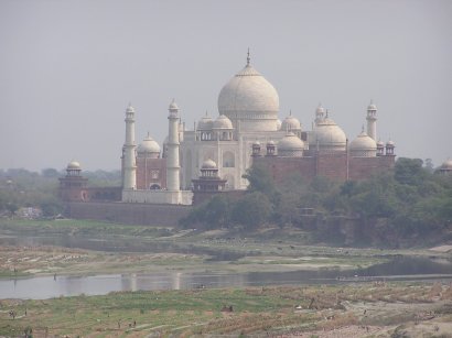 Blick zum Taj Mahal