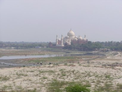 Blick zum Taj Mahal