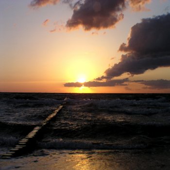 Sonnenuntergang bei Dierhagen Ostsee - Mai