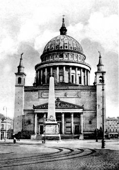 Am Alten Markt mit Blick auf die Potsdamer Nikolaikirche - Um 1929