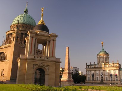 Fortuna Portal, Nikolaikirche, Obelisk und altes Rathaus