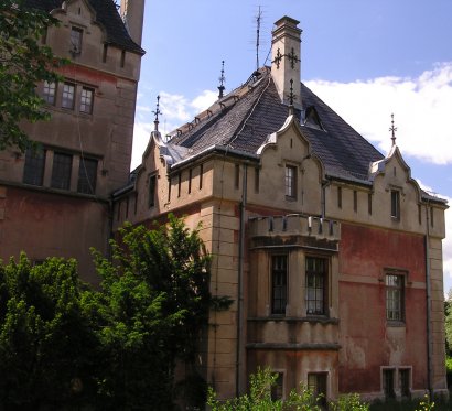 Detailaufnahme Havelhaus im Park Babelsberg