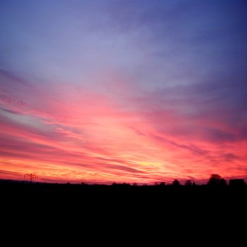 Sonnenuntergang bei Potsdam - November