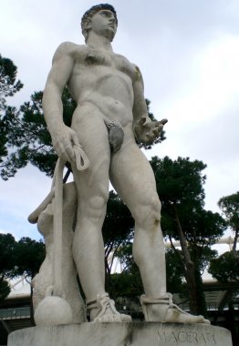 Sportler Statue im Stadio dei Marmi