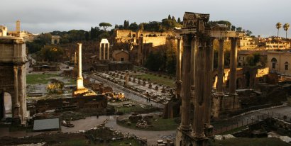 Forum Romanum nach dedm Regen
