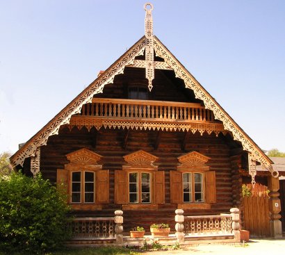 Blockhaus Russische Kolonie Alexandrowka Frontansicht