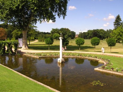 Blick von der Terrasse zum Neuen Palais