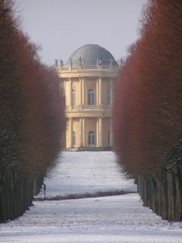 Das Belvedere auf dem Klausberg im Winter