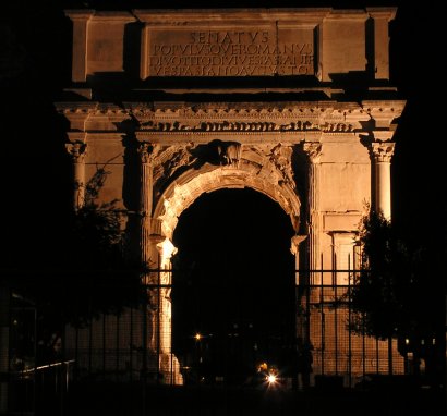 der Titusbogen auf dem Forum Romanum